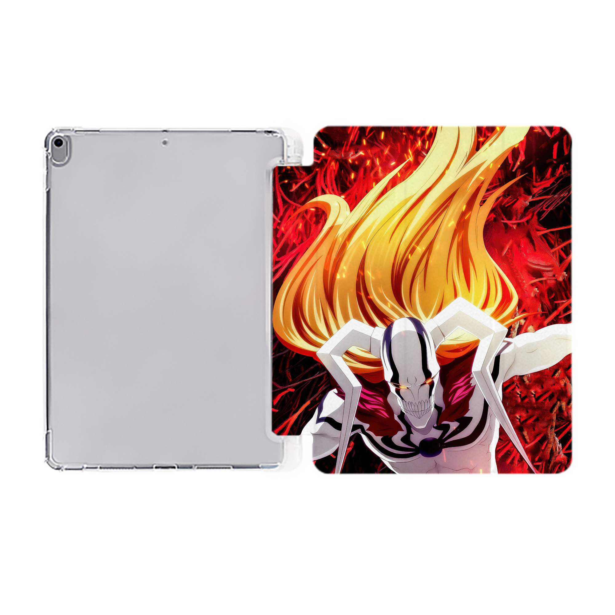 （画像用） ブリーチ BLEACH IPad ケース ペン収納付き 三つ折りスタンド PUレザー×シリコン 対応機種9.5/10.5/10.9インチ